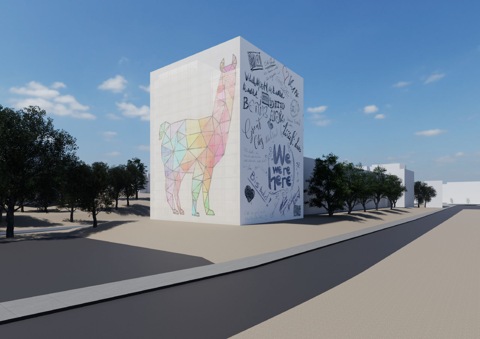 Visaualisierung des Hochhaus an der Zwickauer Straße